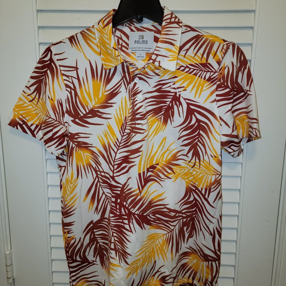 Mens 28 Palms Beach Shirt Size Medium.